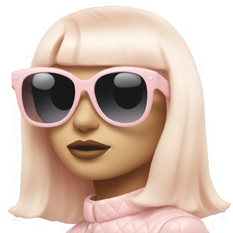 Light pink sunglasses Chanel emoji