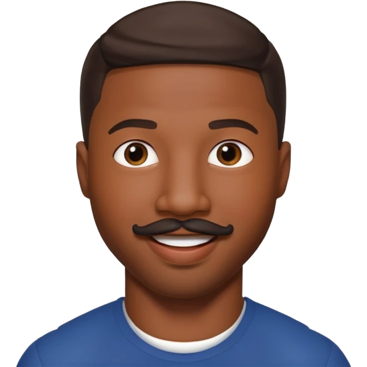 michael b jordan with mustache emoji