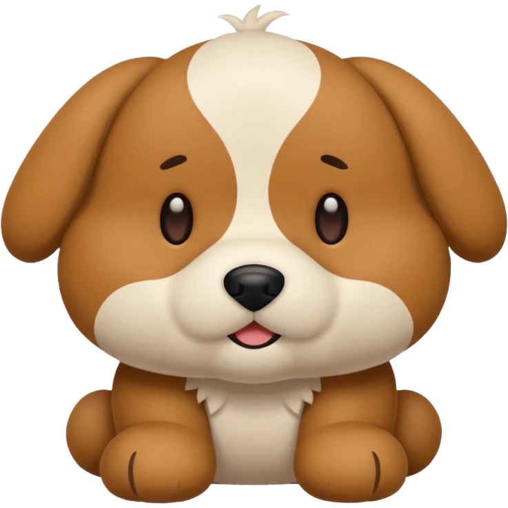 Plush dog toy  emoji