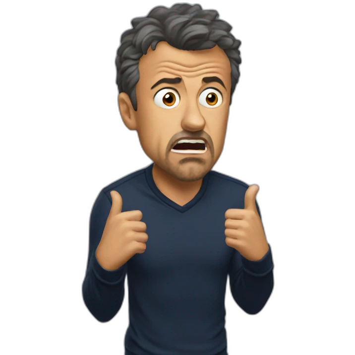 Shocked luis Enrique emoji