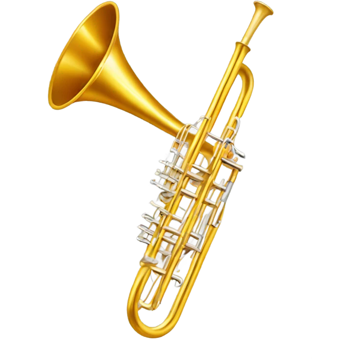 Golden trombone emoji
