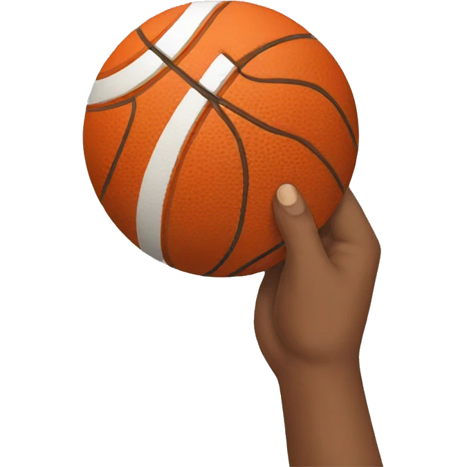hand holding ball emoji