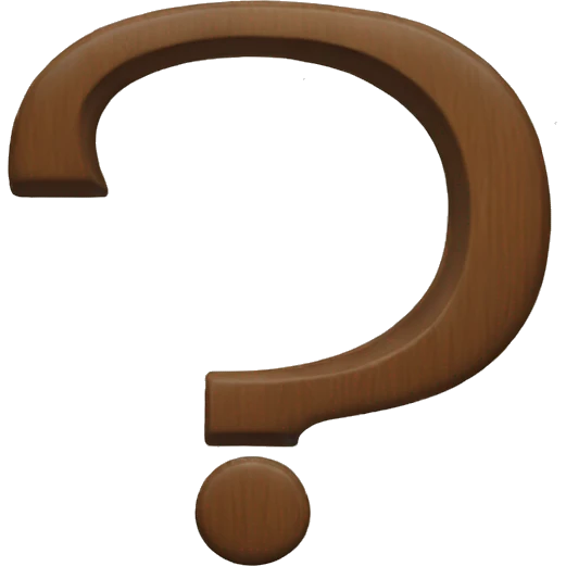question mark as "Comming soon" emoji