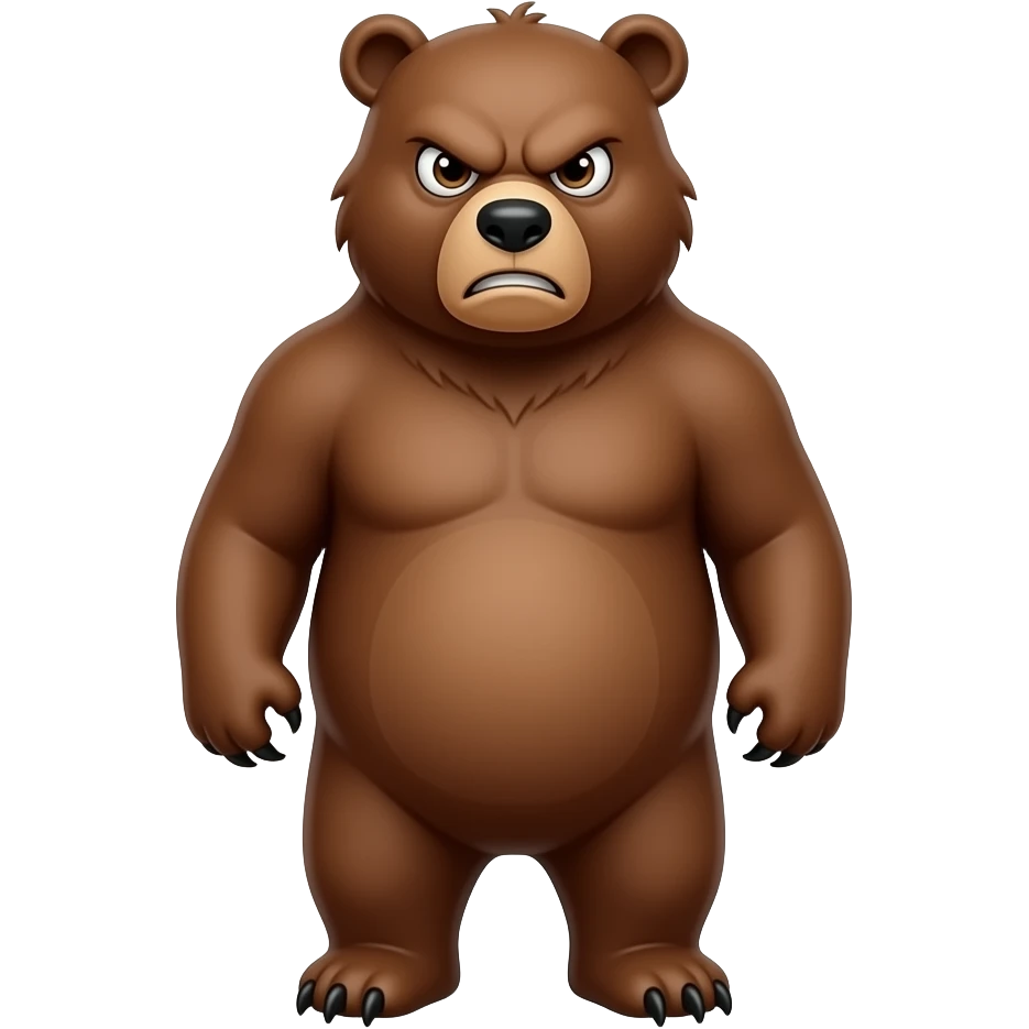 Ayı kızgın emoji