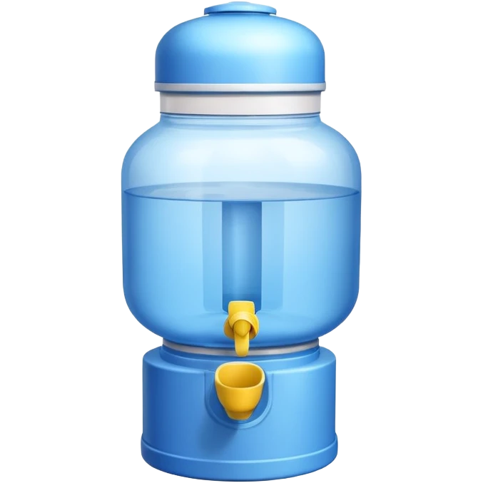 Water dispenser for birds emoji