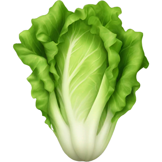 A lettuce with a lovely face emoji