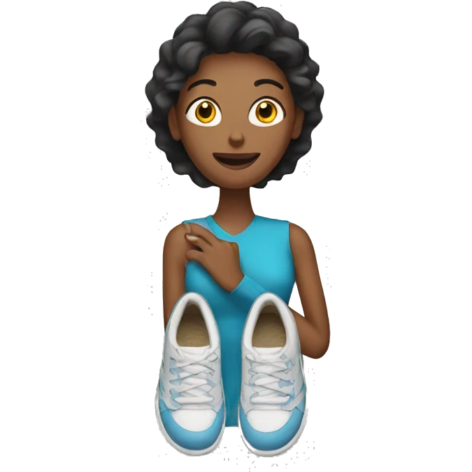 mom with shoe emoji