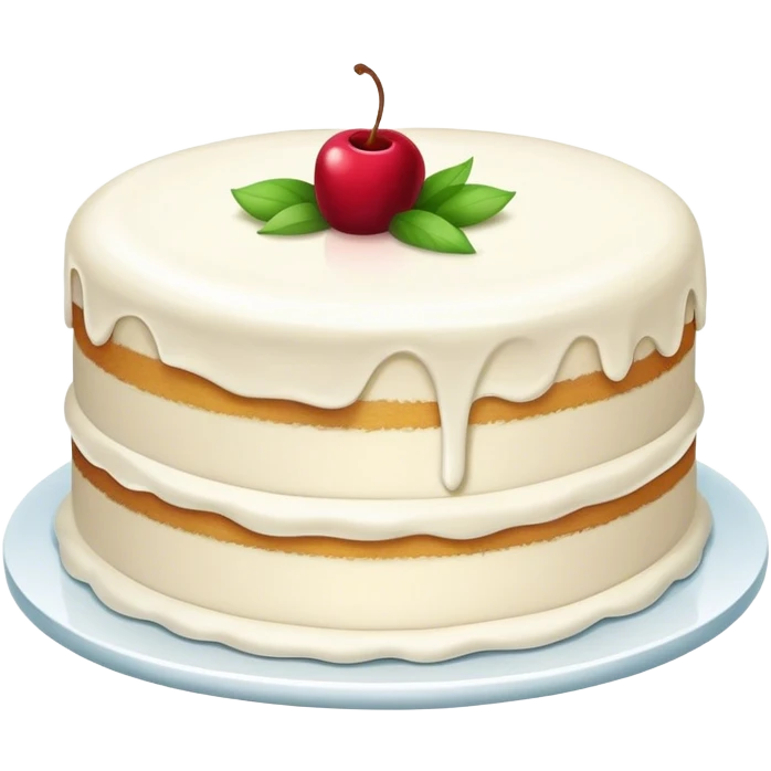vanilla bean cake emoji