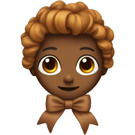 Brown bow emoji