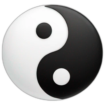 Yin yang tai chi emoji
