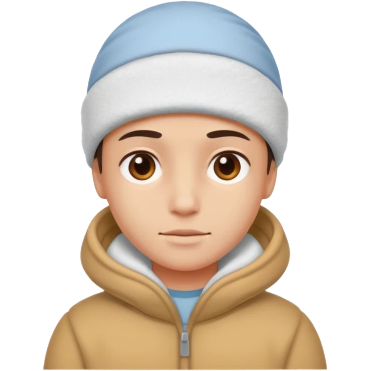 A person with headaches and a cold pad on the head emoji