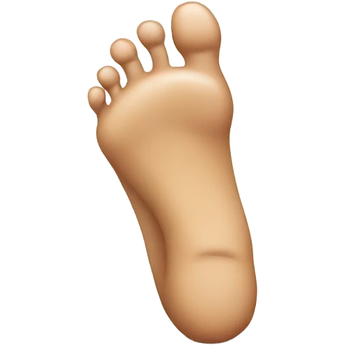 second long toe on foot emoji