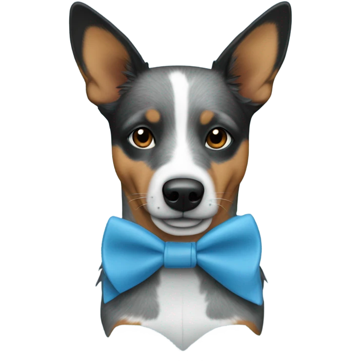 Blue Heeler in blue heels emoji