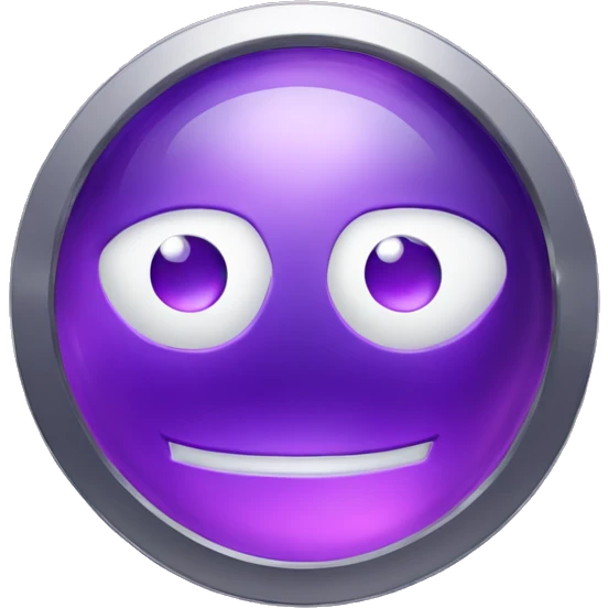 Generate me an emoji of a virtual coin inspired by a very valuable purple gem with glow emoji