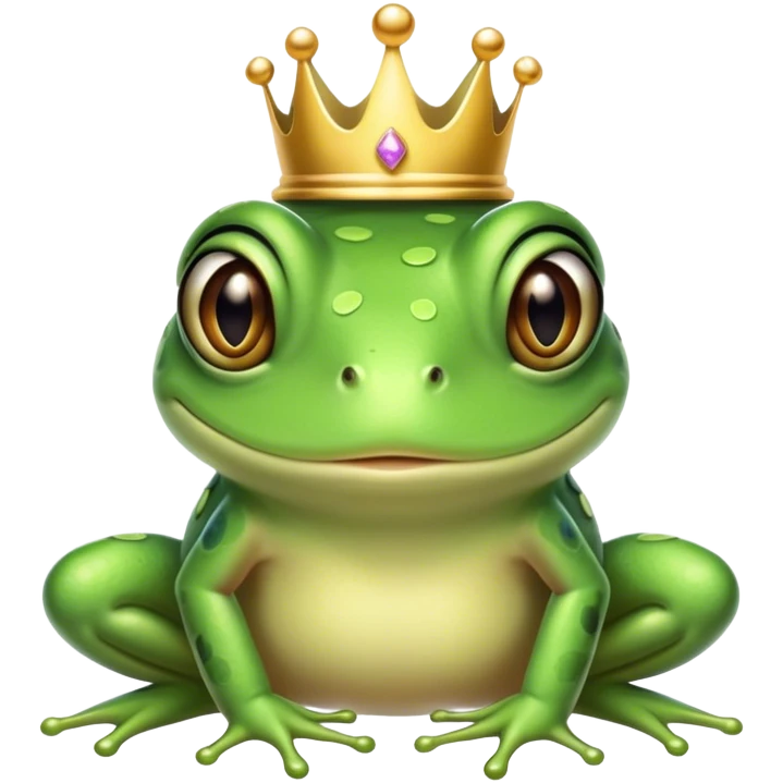 Princess frog emoji