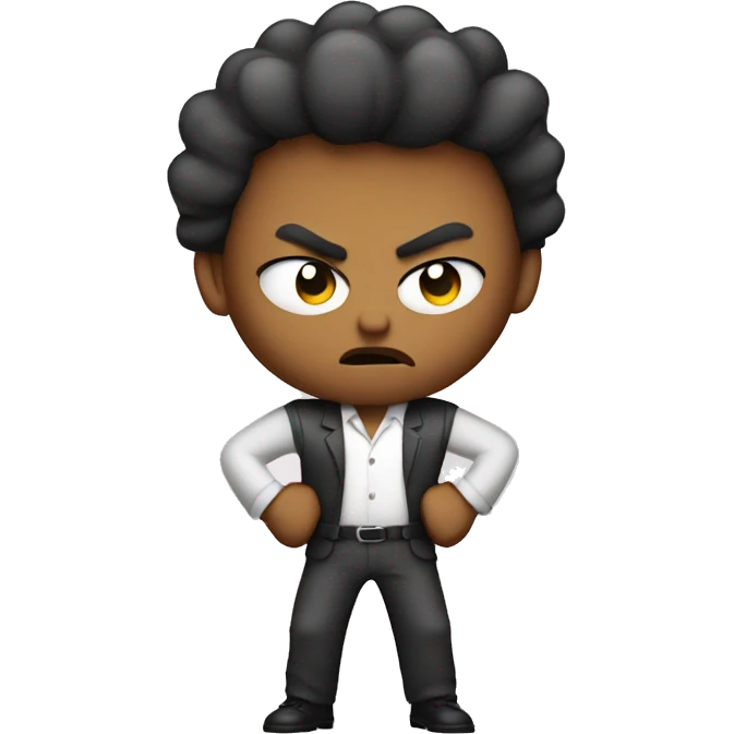 Angry hands on hips  emoji