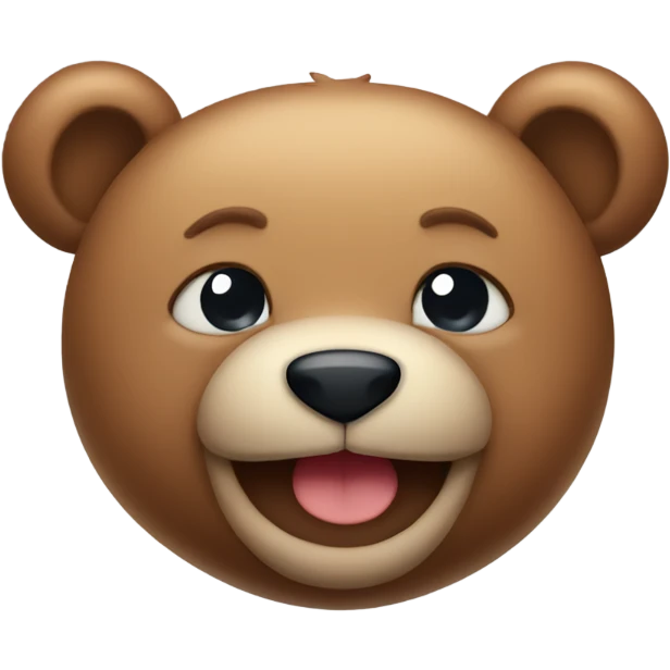 Teddy bear winking  emoji