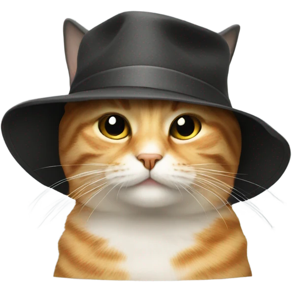 Cat that’s on a hat emoji
