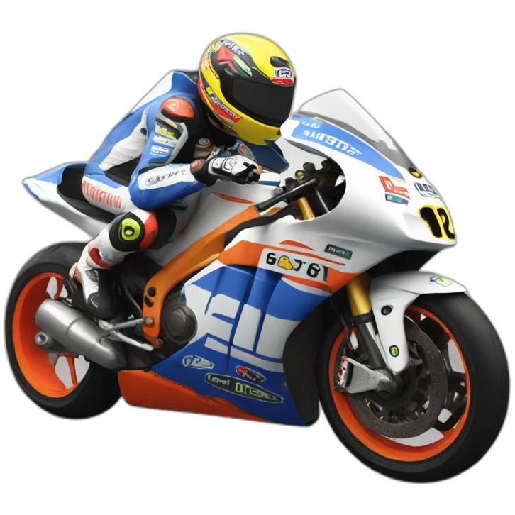 Une moto Gp emoji