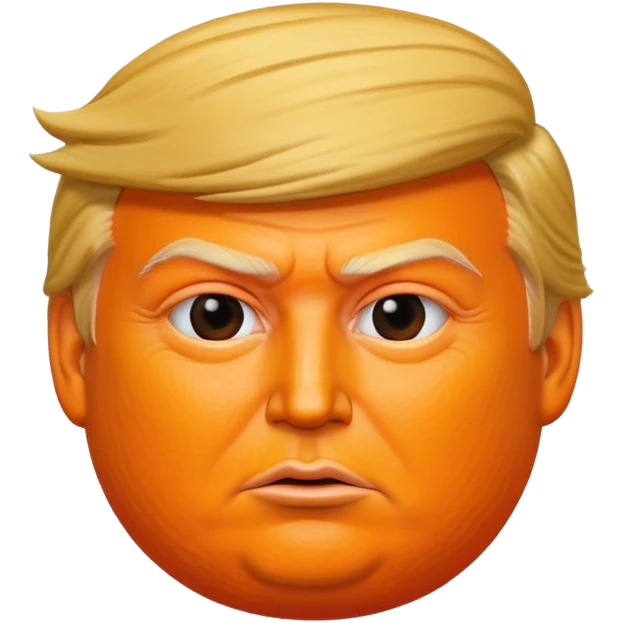 Orange that looks like donald trump emoji