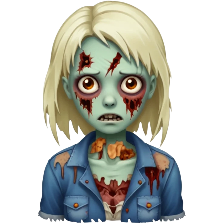Zombie girl emoji