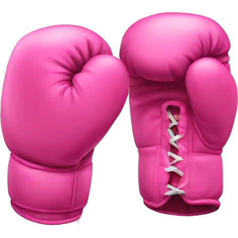 pink boxing gloves emoji