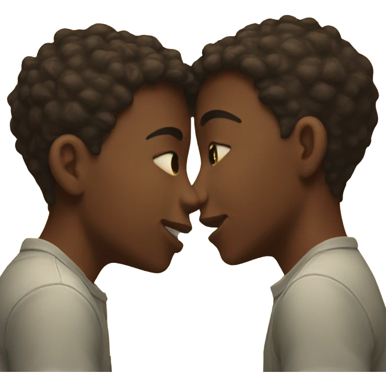2 boys kissing  emoji