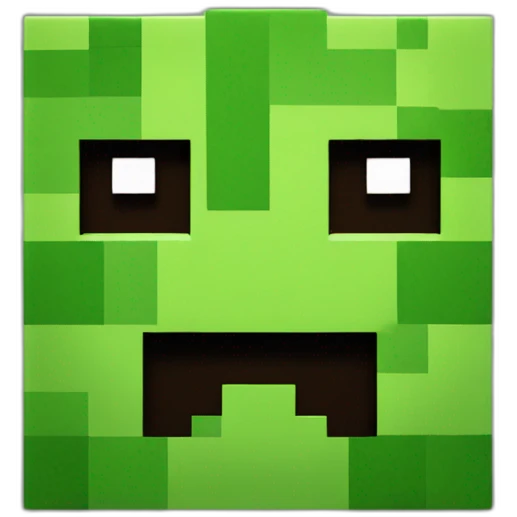 Minecraft Creeper head emoji
