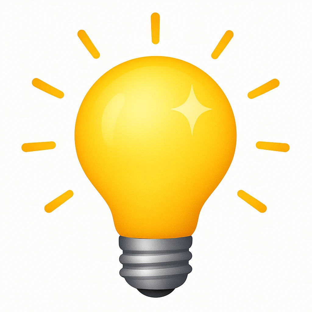 lightbulb emoji