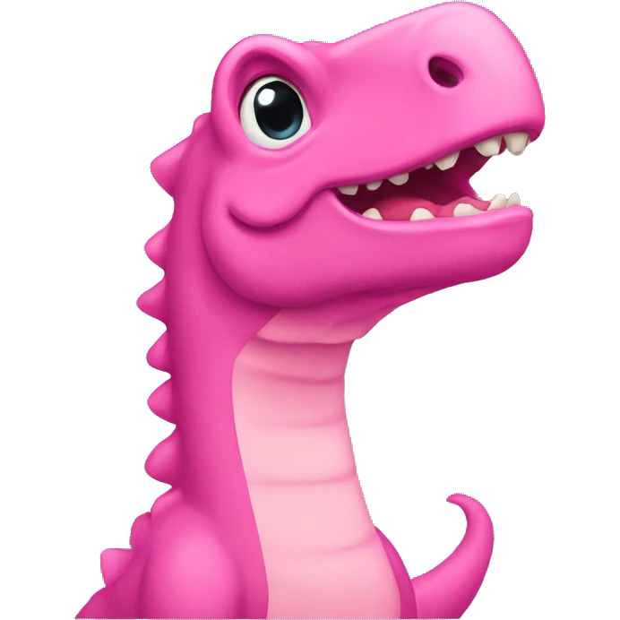 dinasour pink emoji