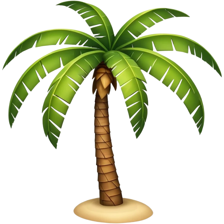 generate realistic detailed palm tree in 3d style emoji