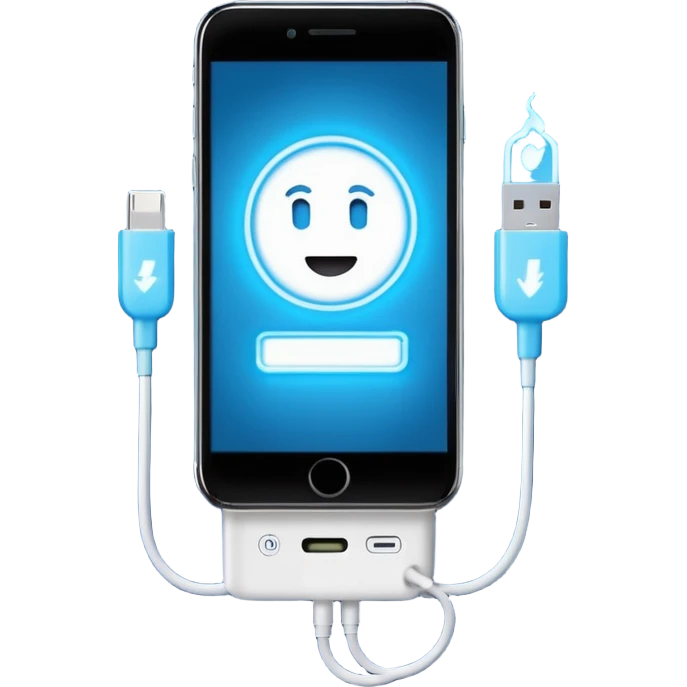 Charging phone emoji