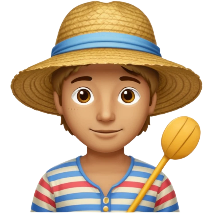 Gondolier striped shirt emoji