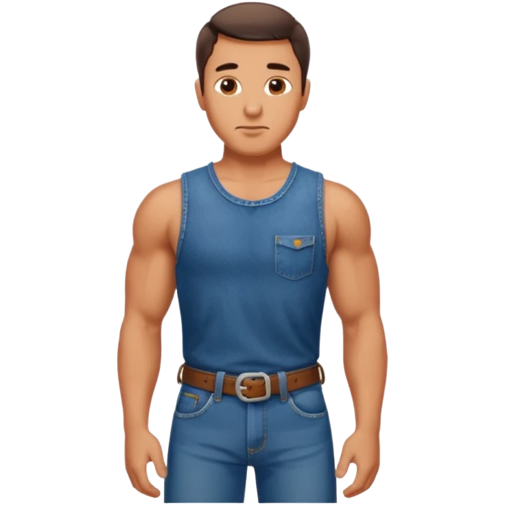 A Wrangler that has muscles emoji