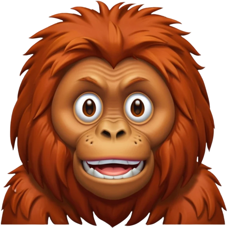An orangutan emoji