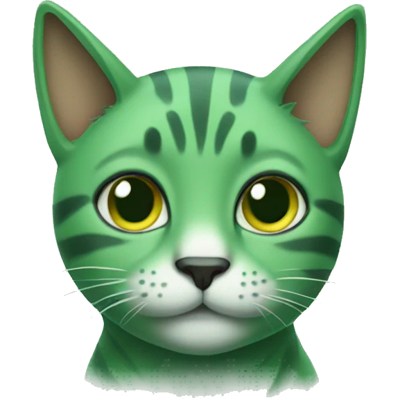 green cats emoji