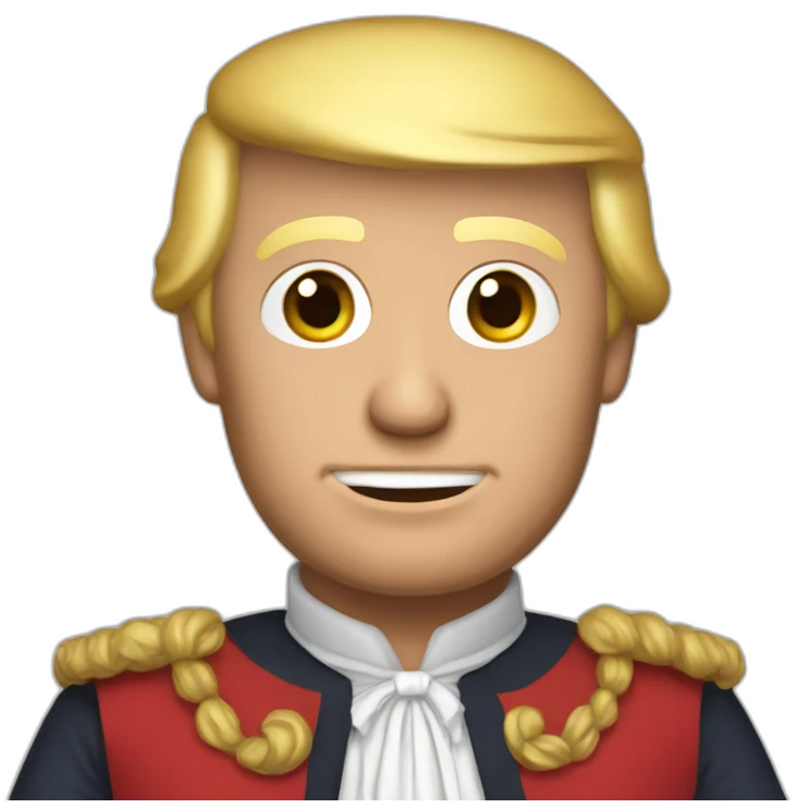 Donald trump with hand maid's tale outfit emoji