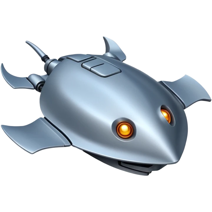 robot stingray with iron skin emoji