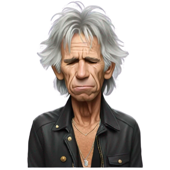 Keith Richards in tears emoji
