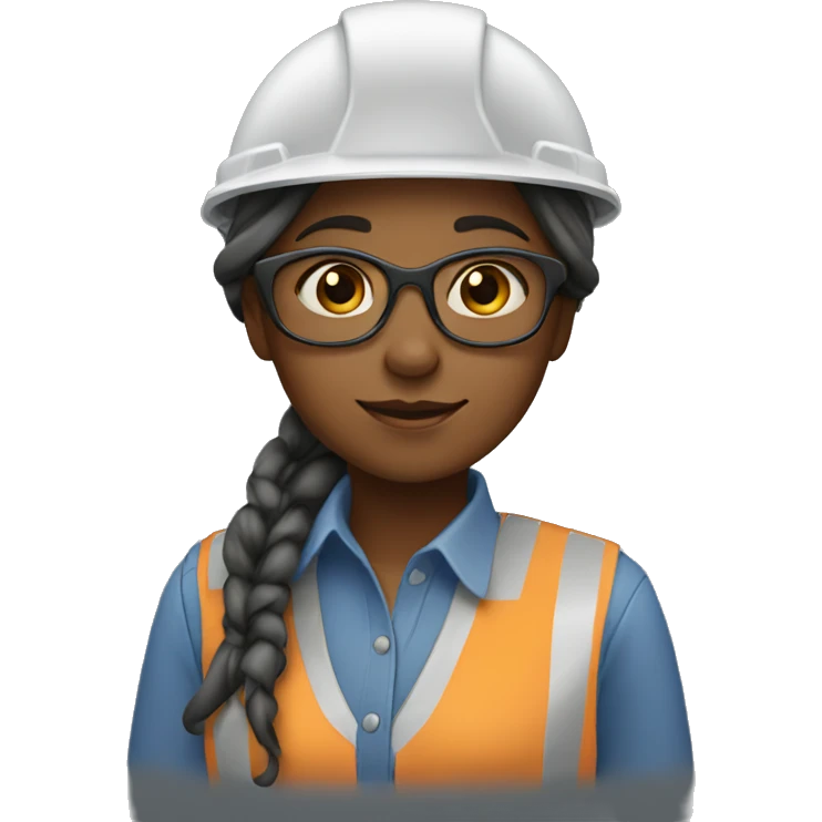 Girl who is engineer emoji