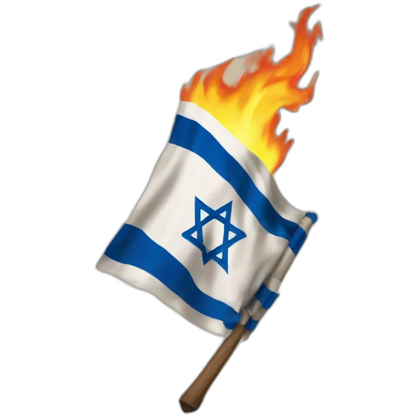 Kanye west burning israel flag emoji
