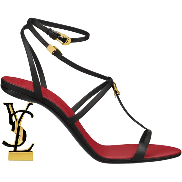 OPYUM sandal, YSL HEEL  emoji