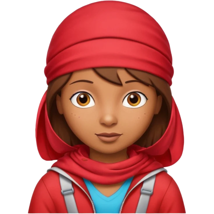 i want an emoji that shows dora the explorer with a red durag on, and next to her there are word that spell SYBAU emoji