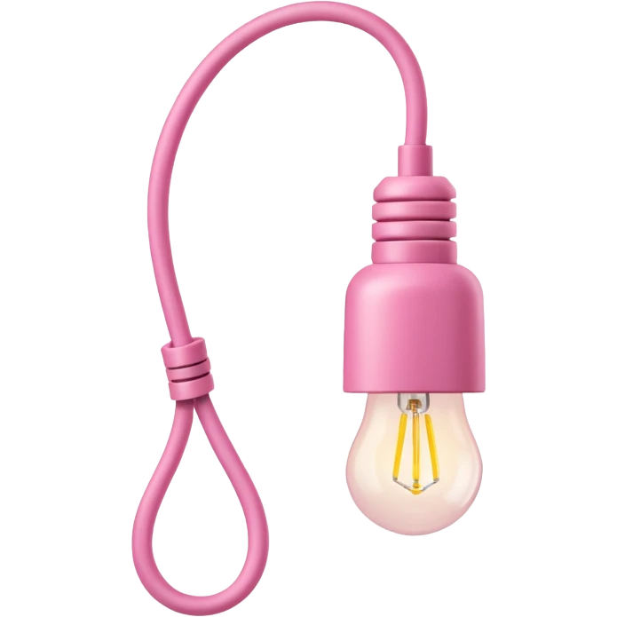 Hanging Light Cable pink emoji