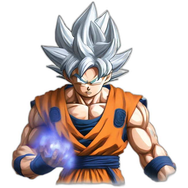 son goku in ultra instinct emoji
