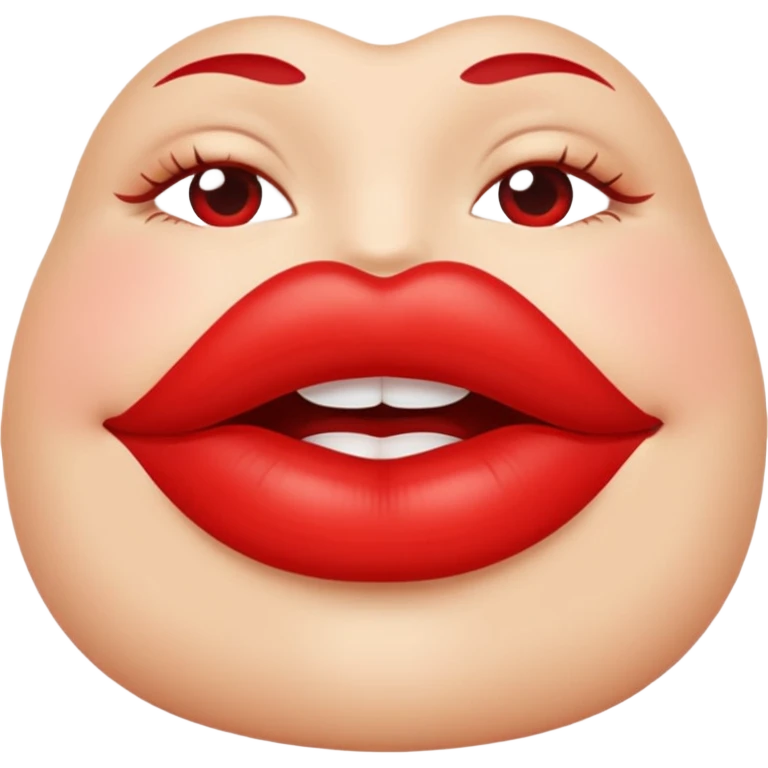 Juicy lips emoji