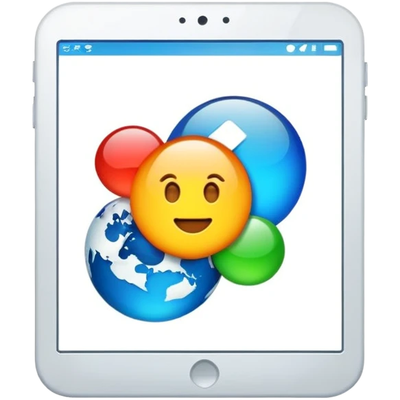 web browser with webpage emoji