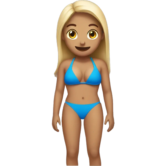 Blue bikini emoji