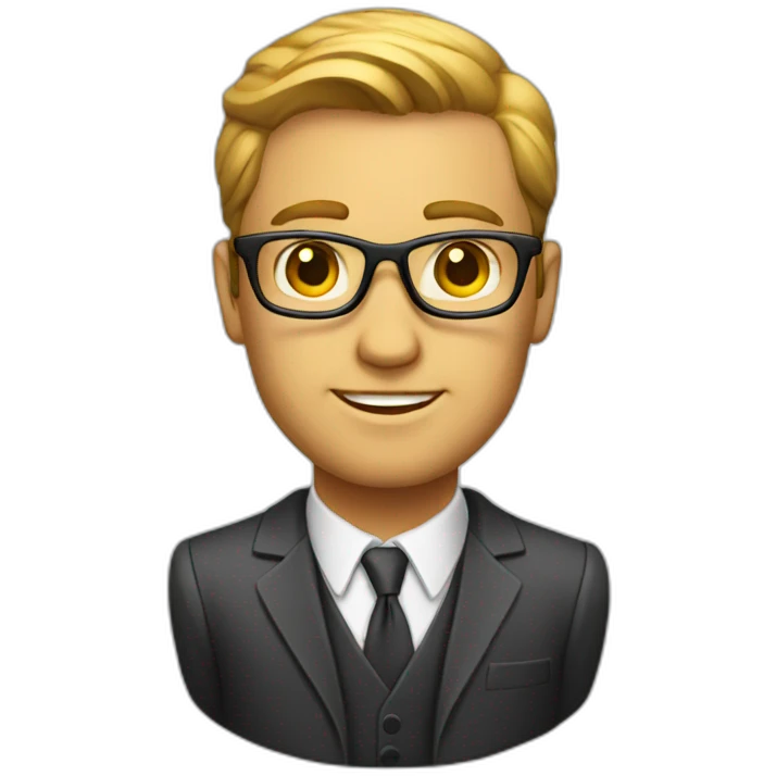 Handsome Banker emoji