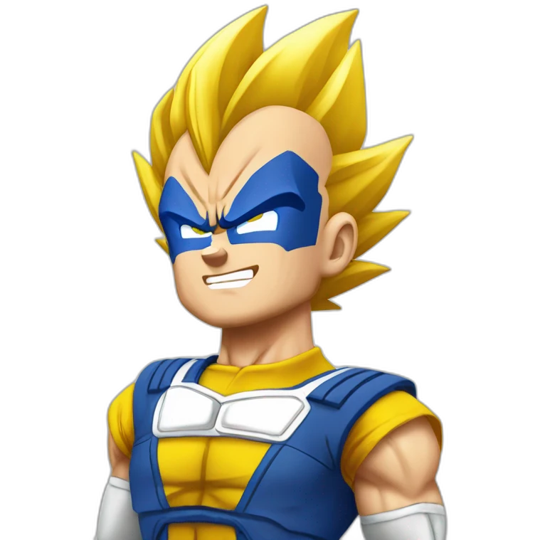 Vegeta en super saiyan emoji